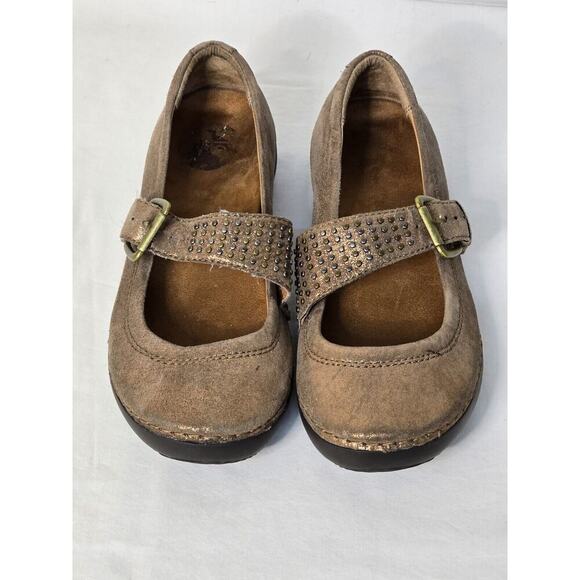 Vionic Goleta Shoes Flats Comfort Mary Jane Buckle Bronze Studded Womens Size 8 - Picture 1 of 6
